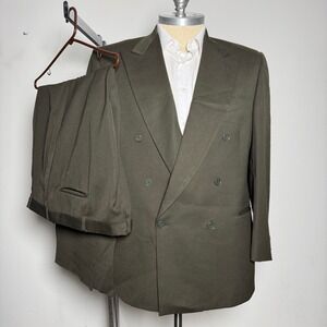 Lord & Taylor‎ Metropolitan Wool Double Breasted Suit 2 Piece Men's